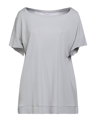 ROSSOPURO Basic T-Shirt Light grey 100% Viscose