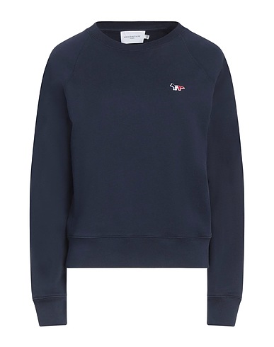 MAISON KITSUNÉ Sweatshirt Navy blue 100% Cotton