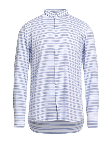 BL.11  BLOCK ELEVEN Striped shirt Blue 100% Cotton