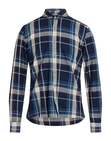 SONRISA Checked shirt Midnight blue 100% Cotton
