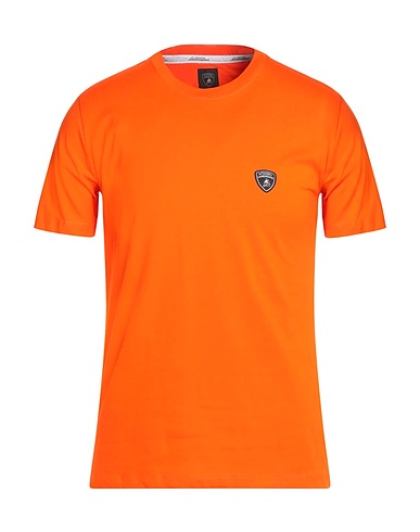 AUTOMOBILI LAMBORGHINI T-Shirt Orange 100% Baumwolle, Elastan