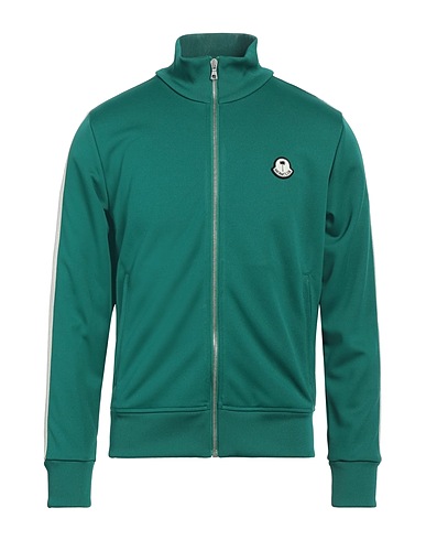 8 MONCLER PALM ANGELS Felpa Verde smeraldo 100% Poliestere