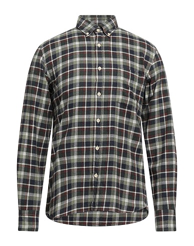 KOIKE Checked shirt Military green 100% Cotton
