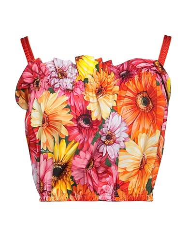 DOLCE&GABBANA Top Fuchsia 95% Cotton, 5% Silk