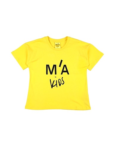 M'A KIDS T-shirt Giallo 100% Cotone