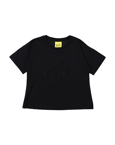 M'A KIDS T-shirt Nero 100% Cotone