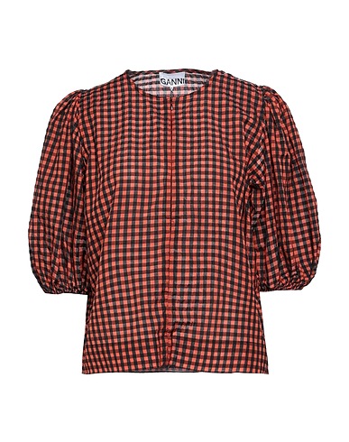 GANNI Top Red 44% Recycled polyester, 42% Organic cotton, 14% Polyamide