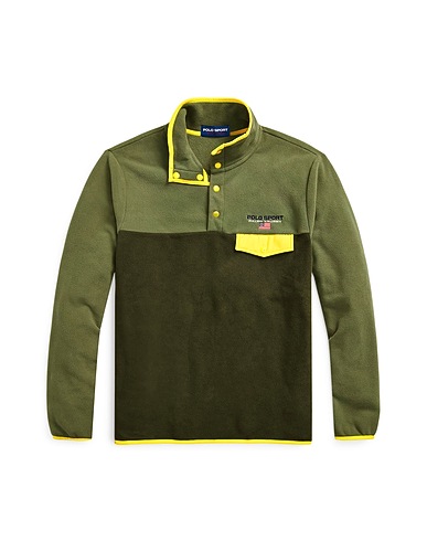 POLO RALPH LAUREN Sweatshirt Military green 100% Recycled polyester