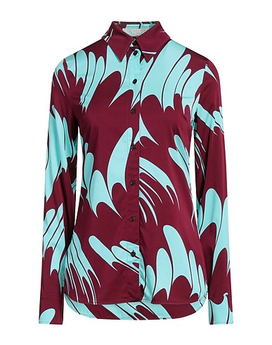 STELLA McCARTNEY Hemden und Blusen mit Muster Pflaume 94% Viskose, 6% Elastan