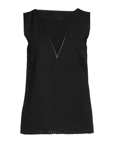 TRUSSARDI Top Black 97% Viscose, 3% Polyamide, Polyester
