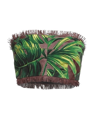 DOLCE&GABBANA Top Brown 56% Polyamide, 44% Cotton