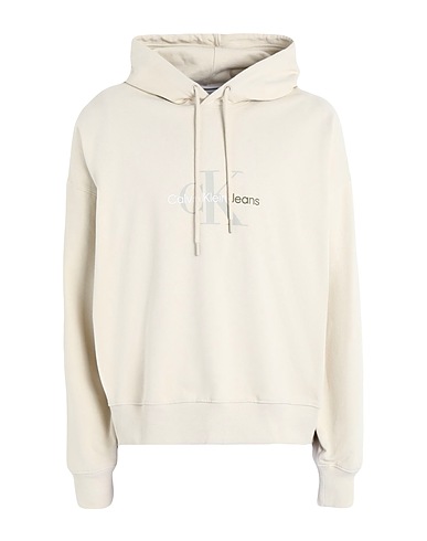 CALVIN KLEIN JEANS Felpa Beige 100% Cotone riciclato