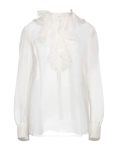 ALBERTA FERRETTI Seidentop Elfenbein 100% Seide