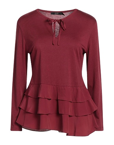 SEVENTY VENEZIA Top Burgundy 67% Lyocell, 33% Cotton, Acetate, Silk