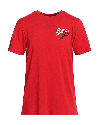 SUPERDRY T-shirt Red 59% Cotton, 41% Polyester