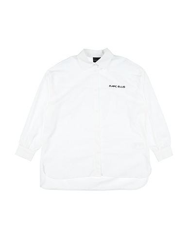 MARC ELLIS Solid color shirts & blouses White 100% Cotton