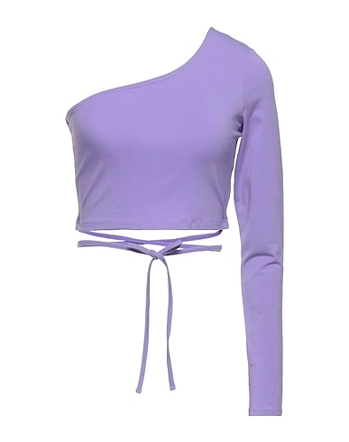 NA-KD One-shoulder top Lilac 50% Tencel™ Modal, 46% Cotton, 4% Elastane