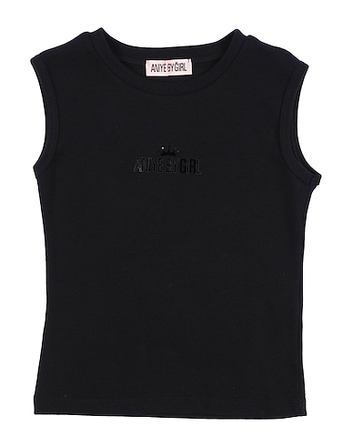 ANIYE BY T-shirt Black 95% Cotton, 5% Elastane