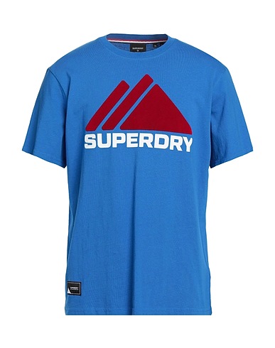 SUPERDRY T-shirt Blue 100% Cotton