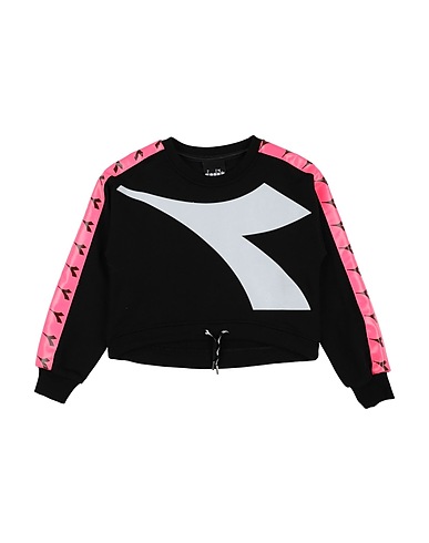 DIADORA Sweatshirt Black 100% Cotton