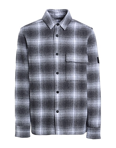 CALVIN KLEIN Checked shirt White 100% Cotton