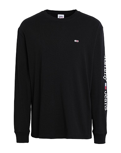 TOMMY JEANS T-Shirt Schwarz 100% Baumwolle