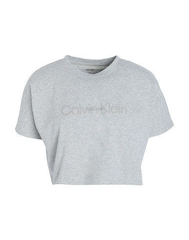 CALVIN KLEIN PERFORMANCE Crop top Grey 92% Cotton, 8% Elastane