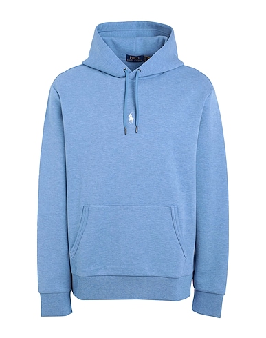 POLO RALPH LAUREN Hooded sweatshirt Light blue 66% Cotton, 34% Recycled polyester