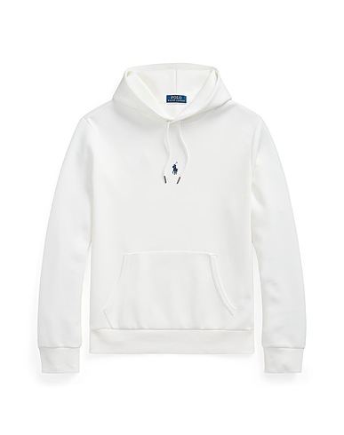 POLO RALPH LAUREN Hooded track jacket  Ivory 66% Cotton, 34% Recycled polyester