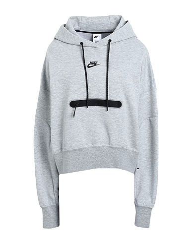 NIKE Athletic sweatshirts Nike Sportswear Tech Fleece Women's Essential Pullover Hoodie
 Light grey 69% Cotton, 31% Polyester