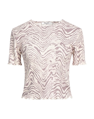 NA-KD T-shirt Purple 65% Polyester, 30% Viscose, 5% Elastane