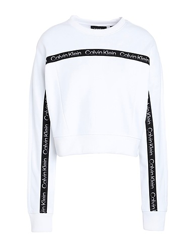 CALVIN KLEIN PERFORMANCE Felpa Bianco 100% Poliestere