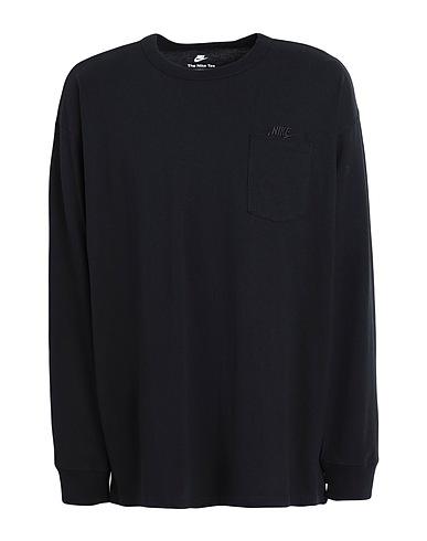 NIKE T-shirt Nike Sportswear Premium Essentials Men's Long-Sleeve Pocket T-Shirt
 Black 100% Cotton