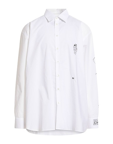 RAF SIMONS Camicie Bianco 100% Cotone