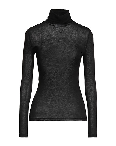 EMMA & GAIA Basic T-Shirt Black 70% Lyocell, 30% Wool