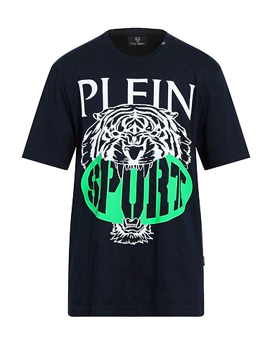 PLEIN SPORT T-shirt Blu notte 100% Cotone