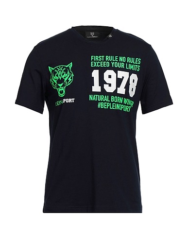 PLEIN SPORT T-shirt Midnight blue 100% Cotton