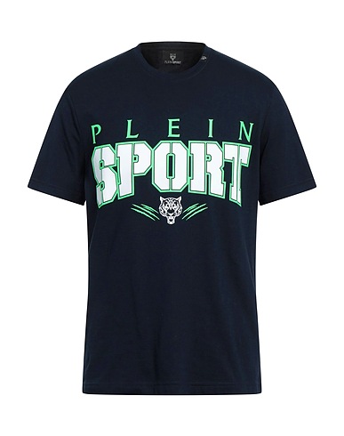 PLEIN SPORT T-shirt Midnight blue 100% Cotton