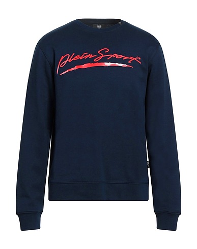 PLEIN SPORT Sweatshirt Midnight blue 52% Cotton, 48% Polyester