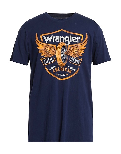 WRANGLER T-shirt Midnight blue 100% Cotton
