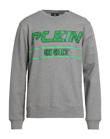 PLEIN SPORT Sweatshirt Grey 52% Cotton, 48% Polyester