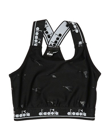 DIADORA Tank top Black 85% Polyamide, 15% Elastane