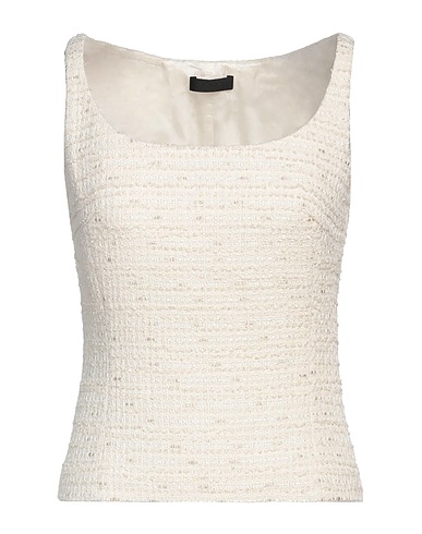 BLACK LABEL Top Avorio 58% Cotone, 20% Poliestere, 11% Poliammide, 8% Acrilico, 3% Altre Fibre