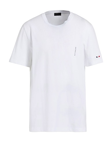 MONCLER Basic T-shirt White 100% Cotton