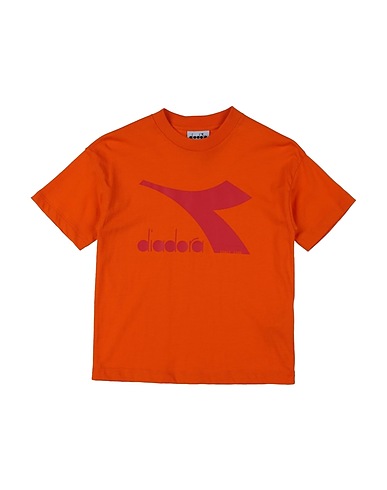 DIADORA T-shirt Orange 100% Cotton