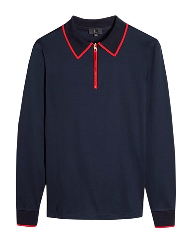 DUNHILL Polo shirt Midnight blue 100% Cotton