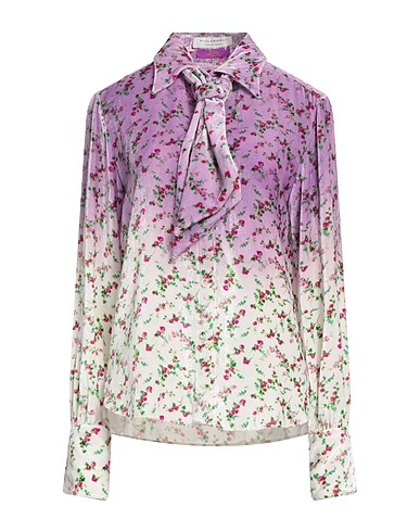 PHILOSOPHY di LORENZO SERAFINI Floral shirts & blouses Lilac 82% Viscose, 18% Silk