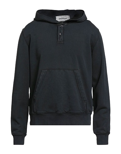 PAOLO PECORA Hooded sweatshirt Black 100% Cotton, Elastane