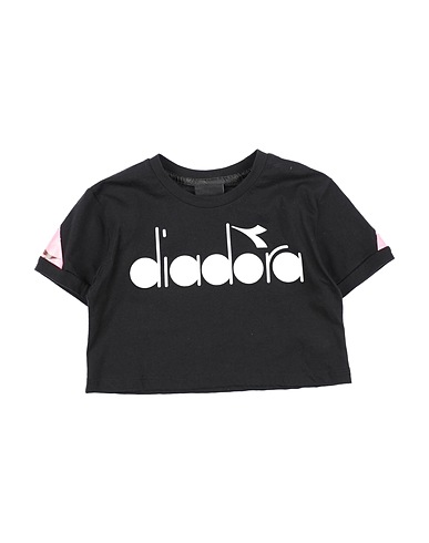 DIADORA T-shirt Nero 100% Cotone