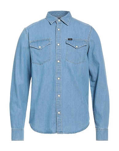 LEE Jeanshemd Blau 100% Baumwolle